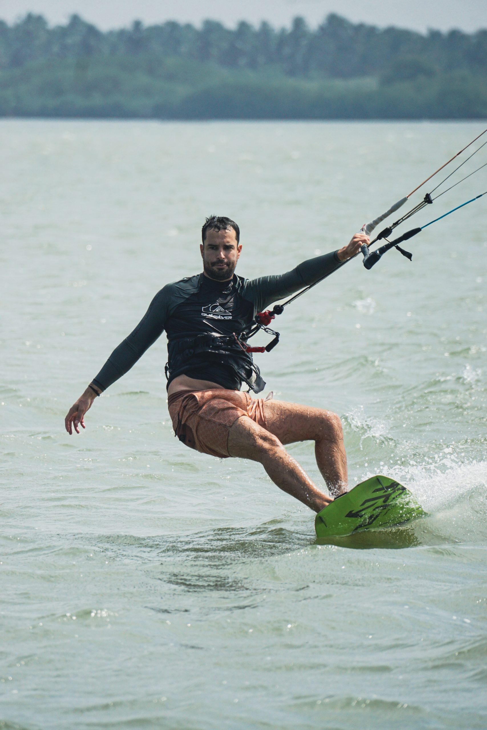 Kitesurfing at Kalpitiya Lagoon